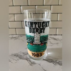 Churchill Downs Kentucky Derby 1983 Glass VINTAGE